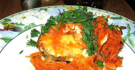 Треска с болгарским перцем и имбирем