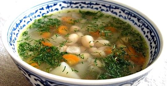 Рыбный суп с фасолью