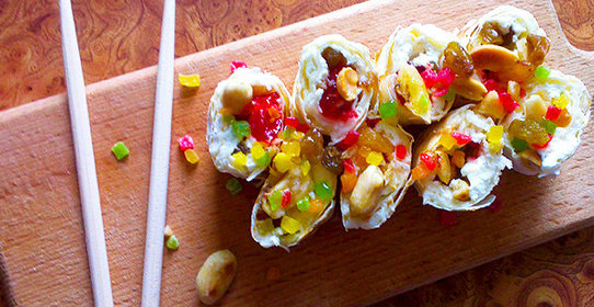 Творожные рулетики с лавашом