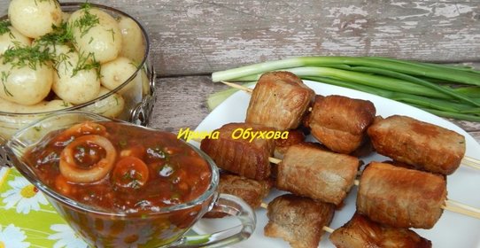 Шашлык на сковороде