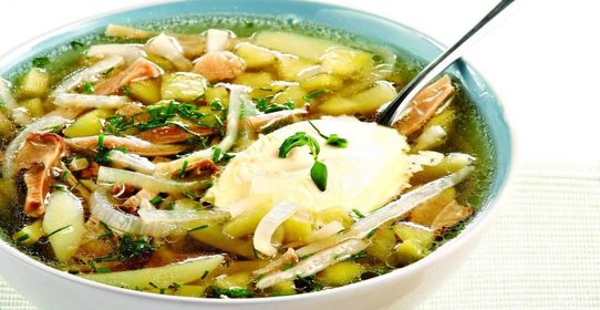 Рассольник с грибами