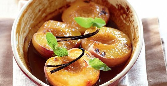 Персики в карамели