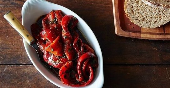 Салат из запеченного перца