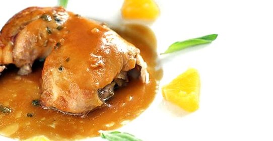 Курица в апельсиновом соусе в духовке