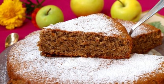 Яблочно-ореховый пирог