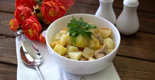 Рагу из курицы с картошкой