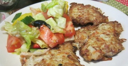 Отбивные из фарша по-студенчески