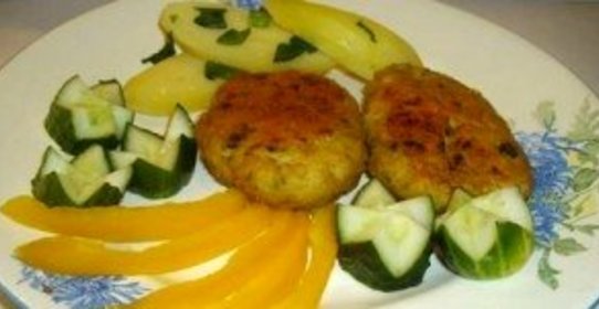 Куриные котлеты с зеленью