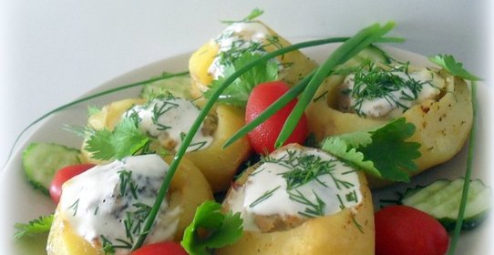Фаршированный картофель