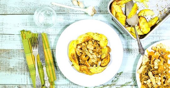 Азу из индейки на сковороде