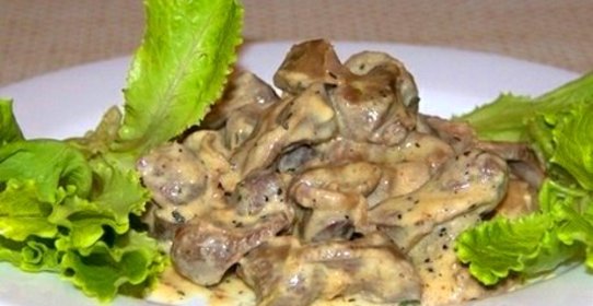 Печень в сметане в мультиварке