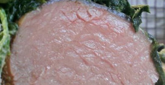 Телятина со шпинатом и сливками