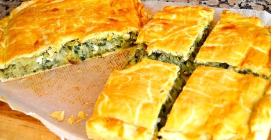 Быстрый пирог с капустой