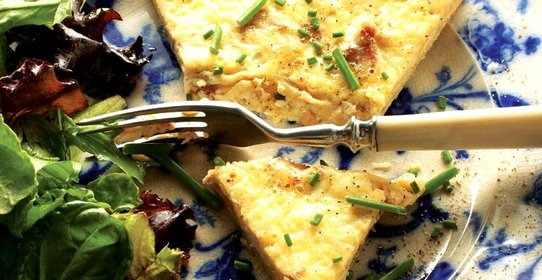 Лотарингский пирог с грюйером