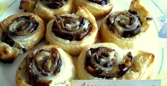 Рулетики с грибами