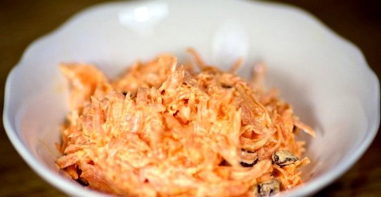 Салат с имбирем и морковью