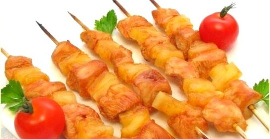 Шашлыки «Домашние» с куриным филе и помидорами