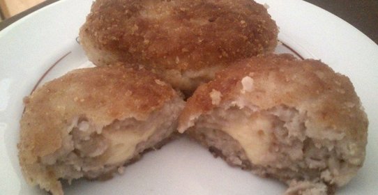 Котлеты с сырной начинкой