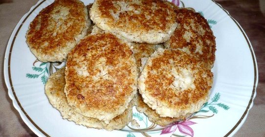 Постные перловые котлеты