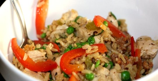 Паэлья с курицей в мультиварке