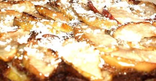 Легкий яблочный пирог