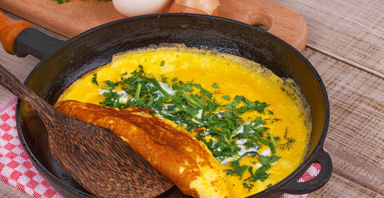 Омлет с зеленью