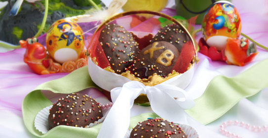 Пасхальное песочное печенье