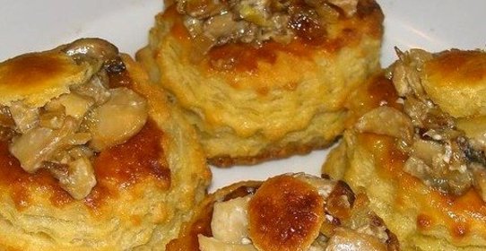 Волованы с курицей