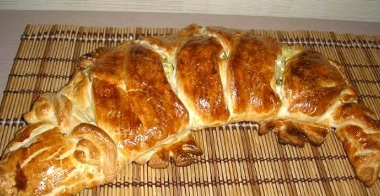 Пирог Крокодил с мясом