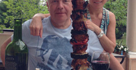 Салат с креветками