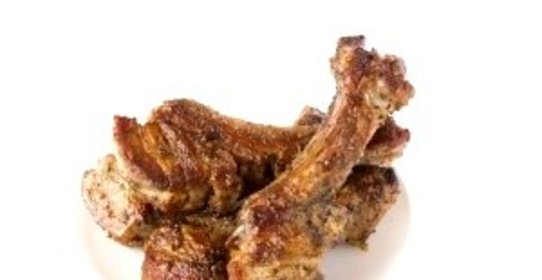 Свиные ребрышки, жареные на сковороде