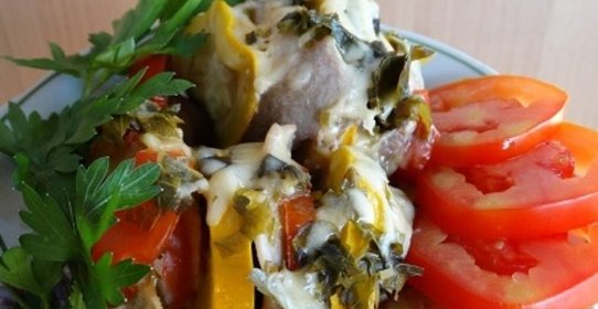 Рататуй с мясом в мультиварке