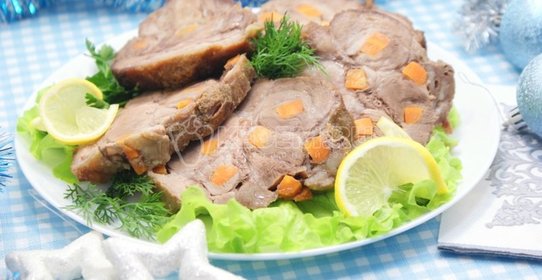 Новогоднее мясо с морковью