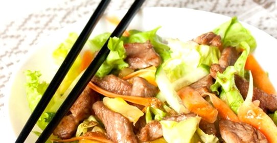 Салат из свинины