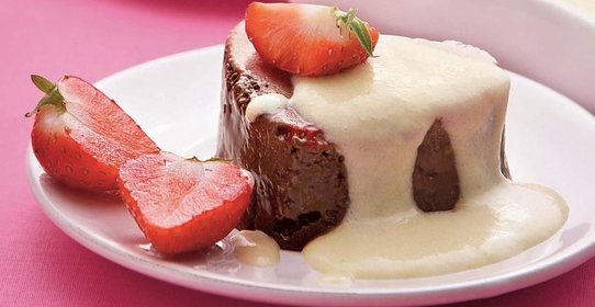 Шоколадное пате с сабайоном из шампанского