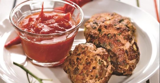 Котлеты из свинины с соусом чили