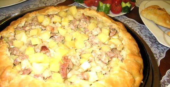 Балиш с курицей и картошкой