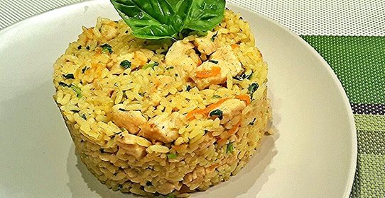 Плов с куриным филе