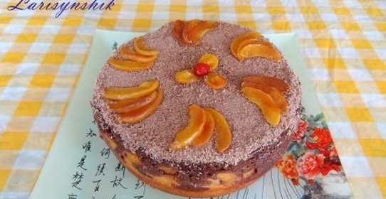 Пирог абрикосовый двухслойный в мультиварке