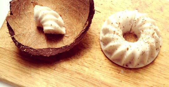 Диетический кокосовый пудинг-минутка на агар-агаре