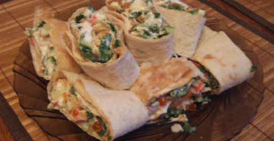 Рулетики с икрой