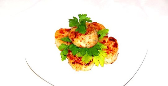 Морские гребешки жареные