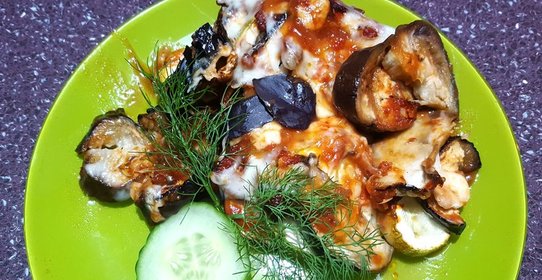 Рататуй с моцареллой