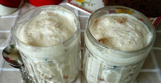 Творожное желе с сухофруктами