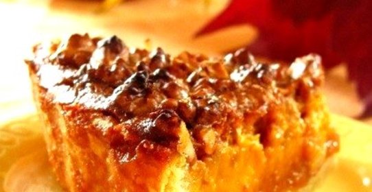 Тыквенный пирог с орехами