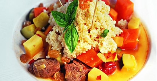 Кускус с мясом и овощами