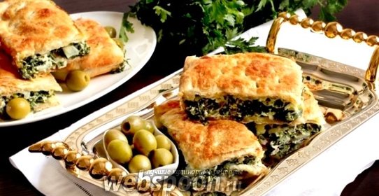 Спанокопита — греческий пирог со шпинатом