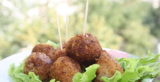 Закусочные мясные шарики фри