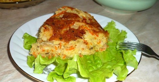 Пирог с капустой и морковью