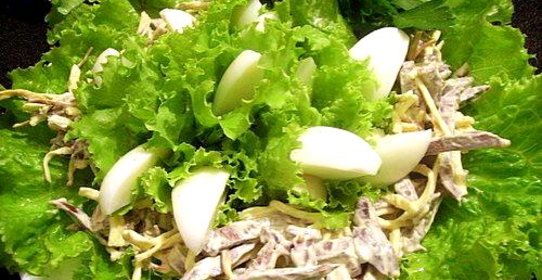 Салат с сердцем